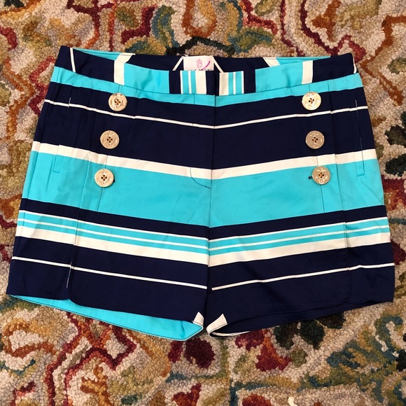 Julie Brown NYC Pants - Julie Brown NYC Navy Blue Sailor Shorts Size 10